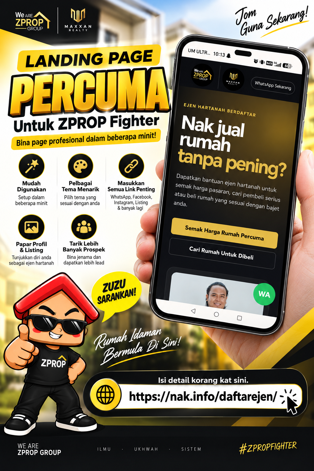 LANDING PAGE PERCUMA UNTUK ZPROP FIGHTER